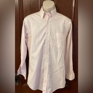Brooks Brothers Button Up Shirt Men’s Long Sleeve 15 32 Classic Pink